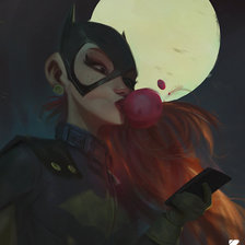 Схема вышивки «Женщина кошка»