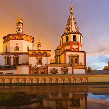 Схема вышивки «Собор Богоявления. Иркутск»