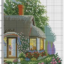 Схема вышивки «Дом часть2»