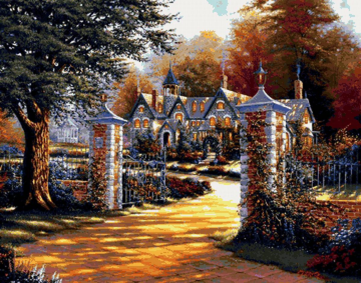 Домик мечты2 - усадьба, дом, природа, дворик - предпросмотр