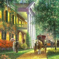 Схема вышивки «летняя картина»