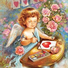 Схема вышивки «Ангел»