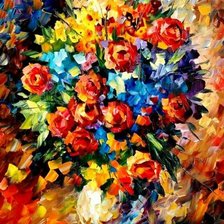 Схема вышивки «Букет Афремова»