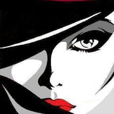 Схема вышивки «Красотка»