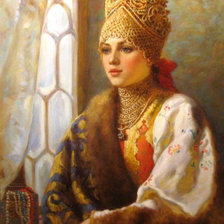 Схема вышивки «барыня»