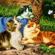 Схема вышивки «трио»