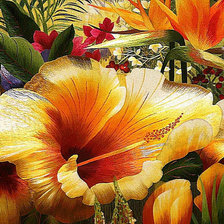 Схема вышивки «Цветя»