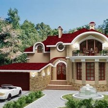 Схема вышивки «дом мечты»