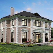 Схема вышивки «дом»