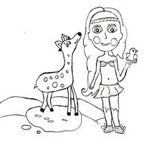 Схема вышивки «Девочка»