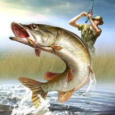 Схема вышивки «Крупный улов»