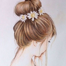 Схема вышивки «Прическа»