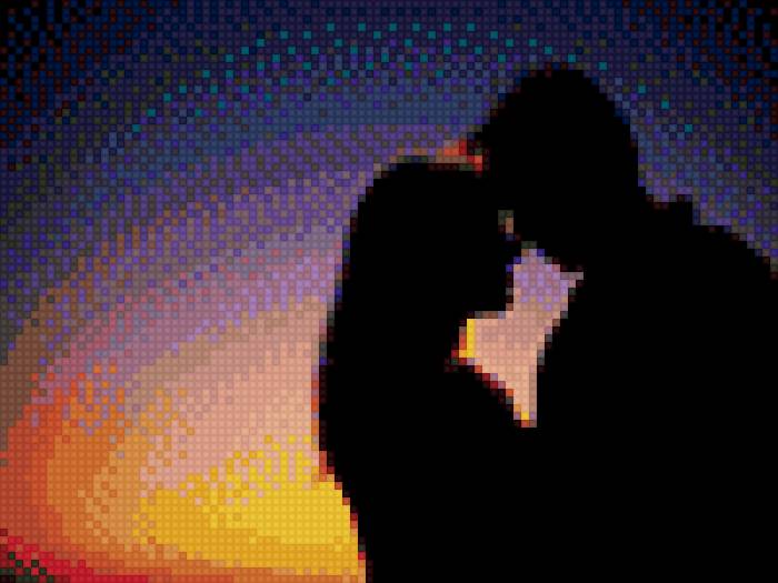 Пара - омбре, закат, пара, туняпродакш - предпросмотр