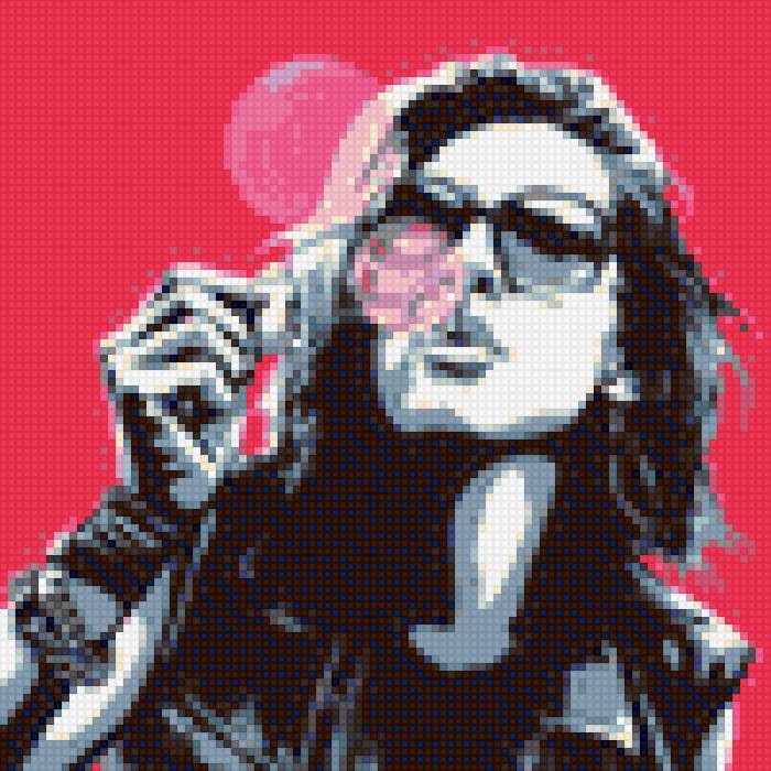 Девушка в поп-арт - очки, девушка, поп-арт, туняпродакш - предпросмотр