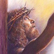 Схема вышивки «Cristo de perfil.»