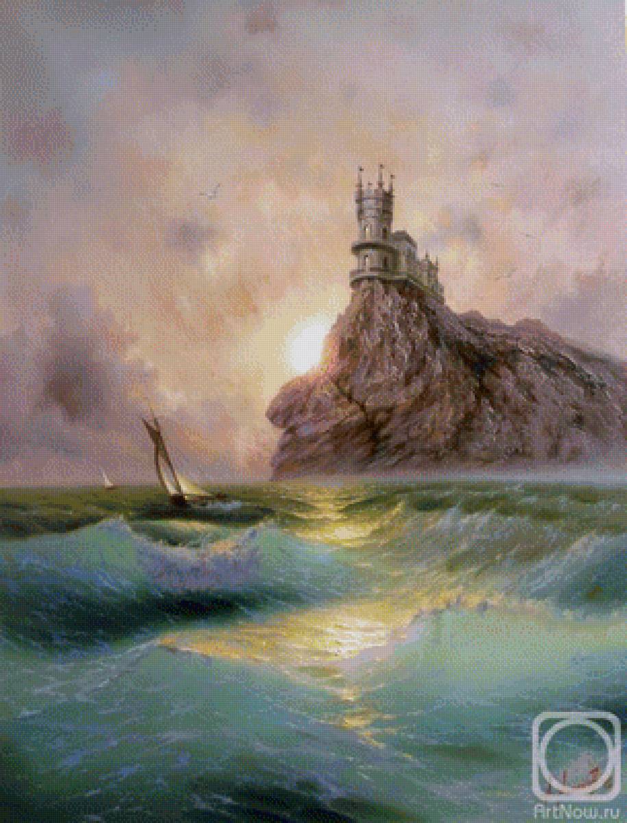 Ласточкино гнездо - море, крым - предпросмотр