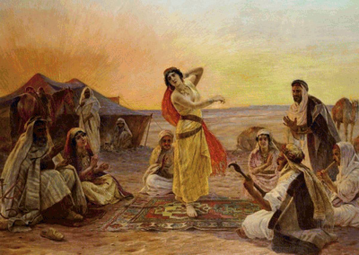 Гарем. Танец живота. - люди, живопись, танцы, картина - предпросмотр