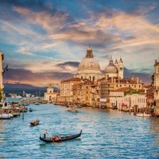 Схема вышивки «Ночная Венеция.»