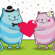 Схема вышивки «Влюбленные»