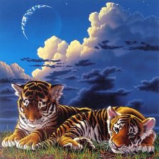 Схема вышивки «мир животных»