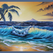 Схема вышивки «морской пейзаж»