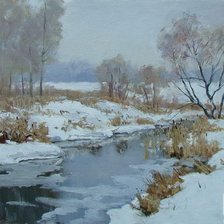 Схема вышивки «Зима»