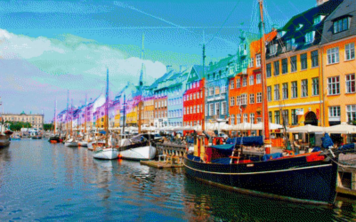 скандинавия 6 - корабль, набережная - предпросмотр