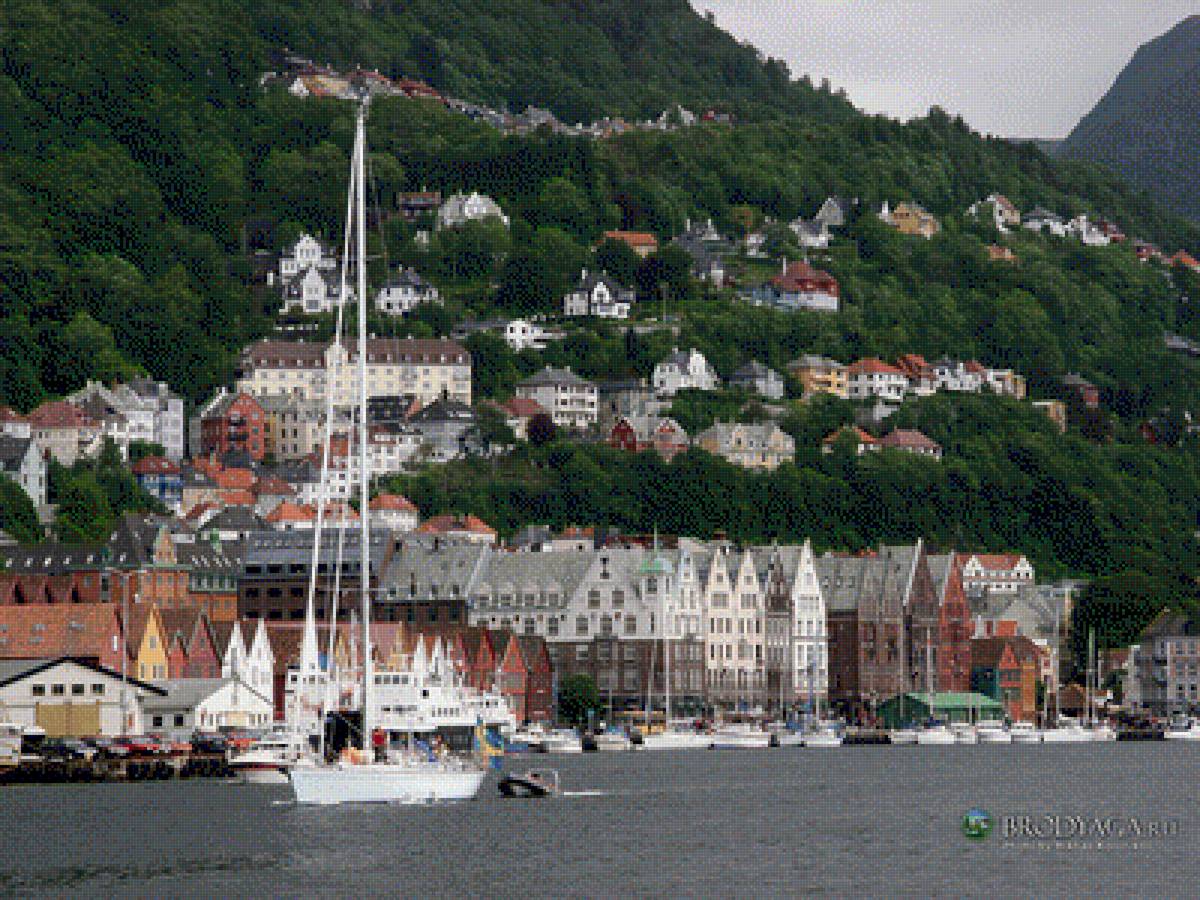 скандинавия 7 - набережная, корабль - предпросмотр