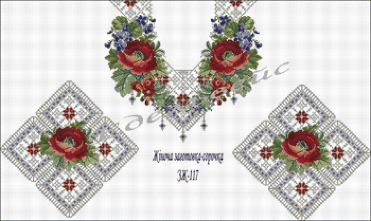 нежность - цветы, вышиванки - предпросмотр