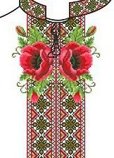 Схема вышивки «маки»