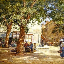 Схема вышивки «Городской рынок»