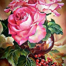 Схема вышивки «Розы»