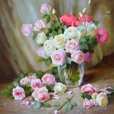 Схема вышивки «Розы»