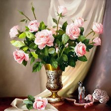 Натюрморт с розами