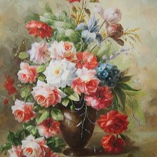 Схема вышивки «Букет цветов»