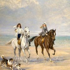 Схема вышивки «Утреняя прогулка»