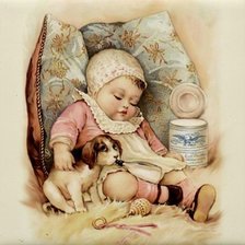 Схема вышивки «Пока хозяйка спит»