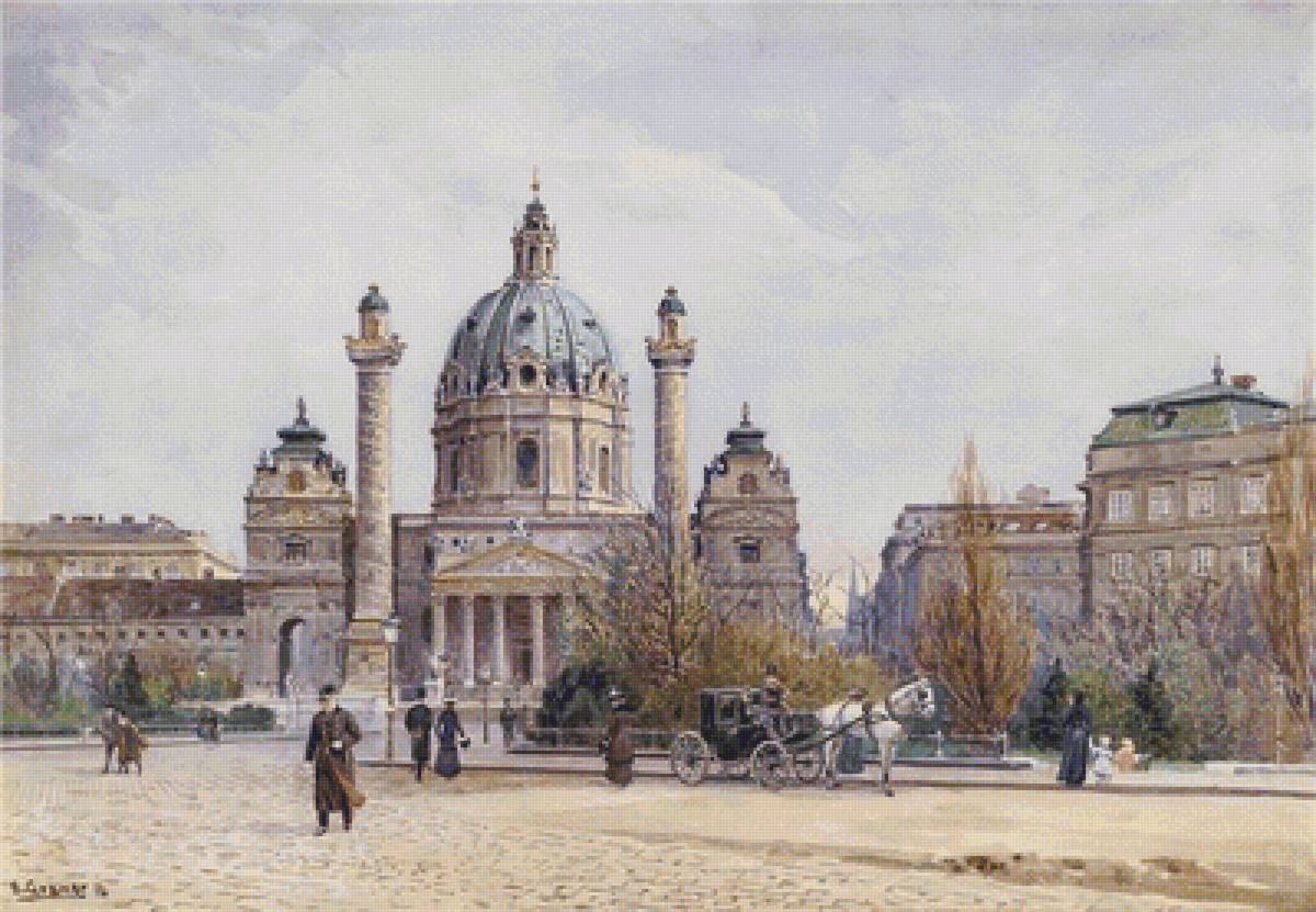 Вена - вена, город, картина, люди - предпросмотр