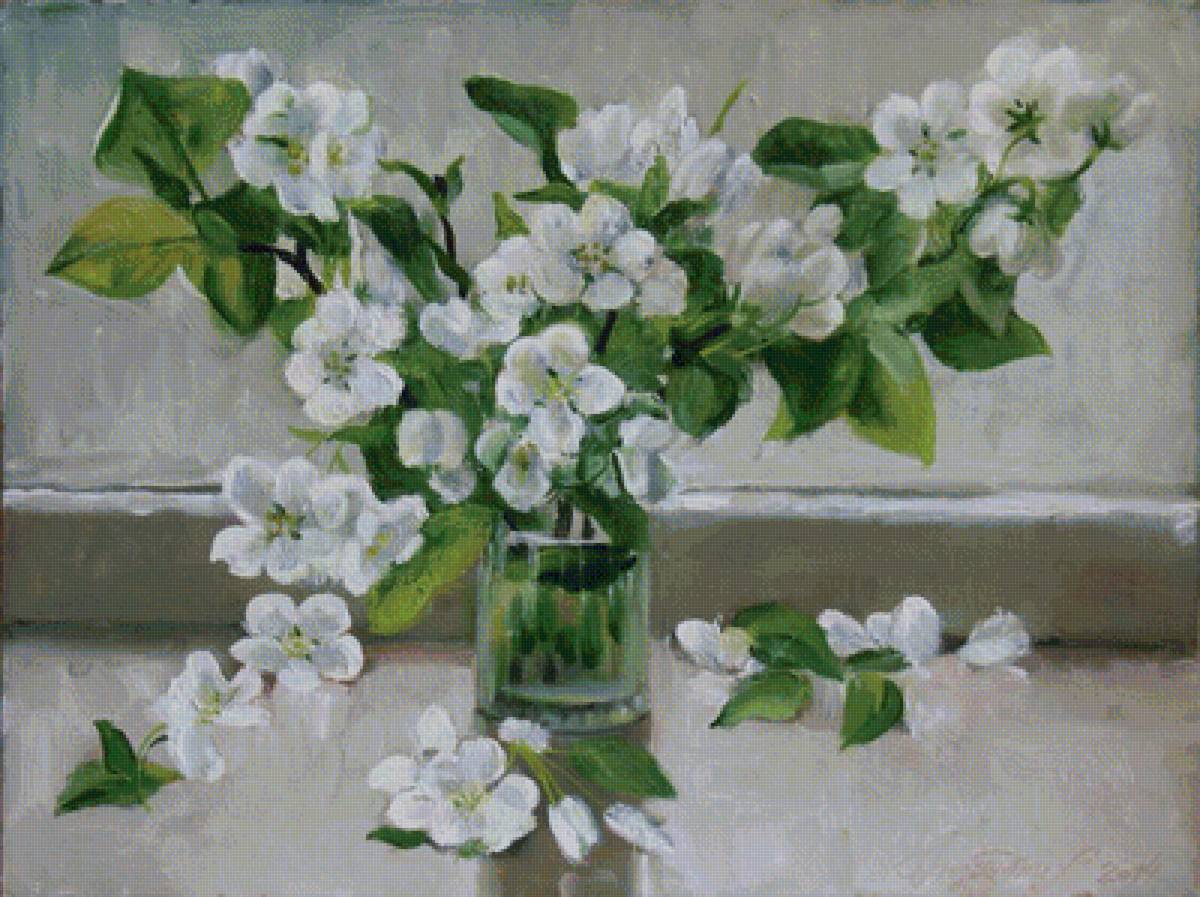 Яблоневый цвет - натюрморт, цветы - предпросмотр