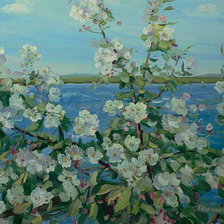 Схема вышивки «Яблоневый цвет»