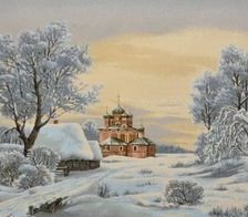 Схема вышивки «Русская зима»