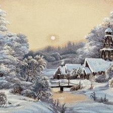 Схема вышивки «Русская зима»