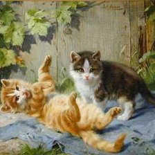 Схема вышивки «Котята»