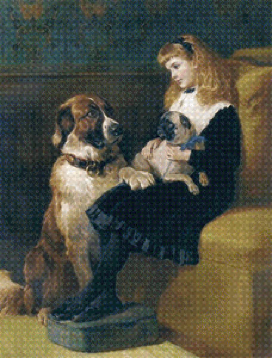 Друзья - дети, собаки, животные, люди - предпросмотр