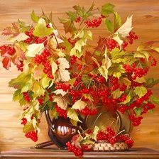 Схема вышивки «Калиновый букет»