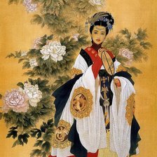 Схема вышивки «Азиатка»