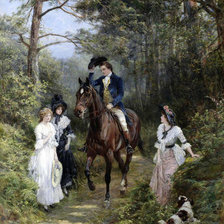 Схема вышивки «Утреняя прогулка»