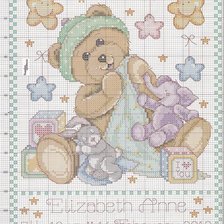 Схема вышивки «мишка»