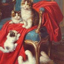 Схема вышивки «Котята»