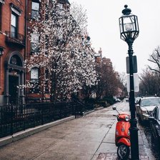 Схема вышивки «Улица»